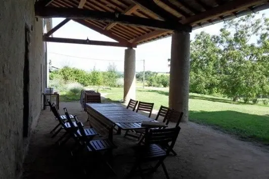 Terrasse couverte Cantou Paouruc Terrasse couverte Cantou Paouruc